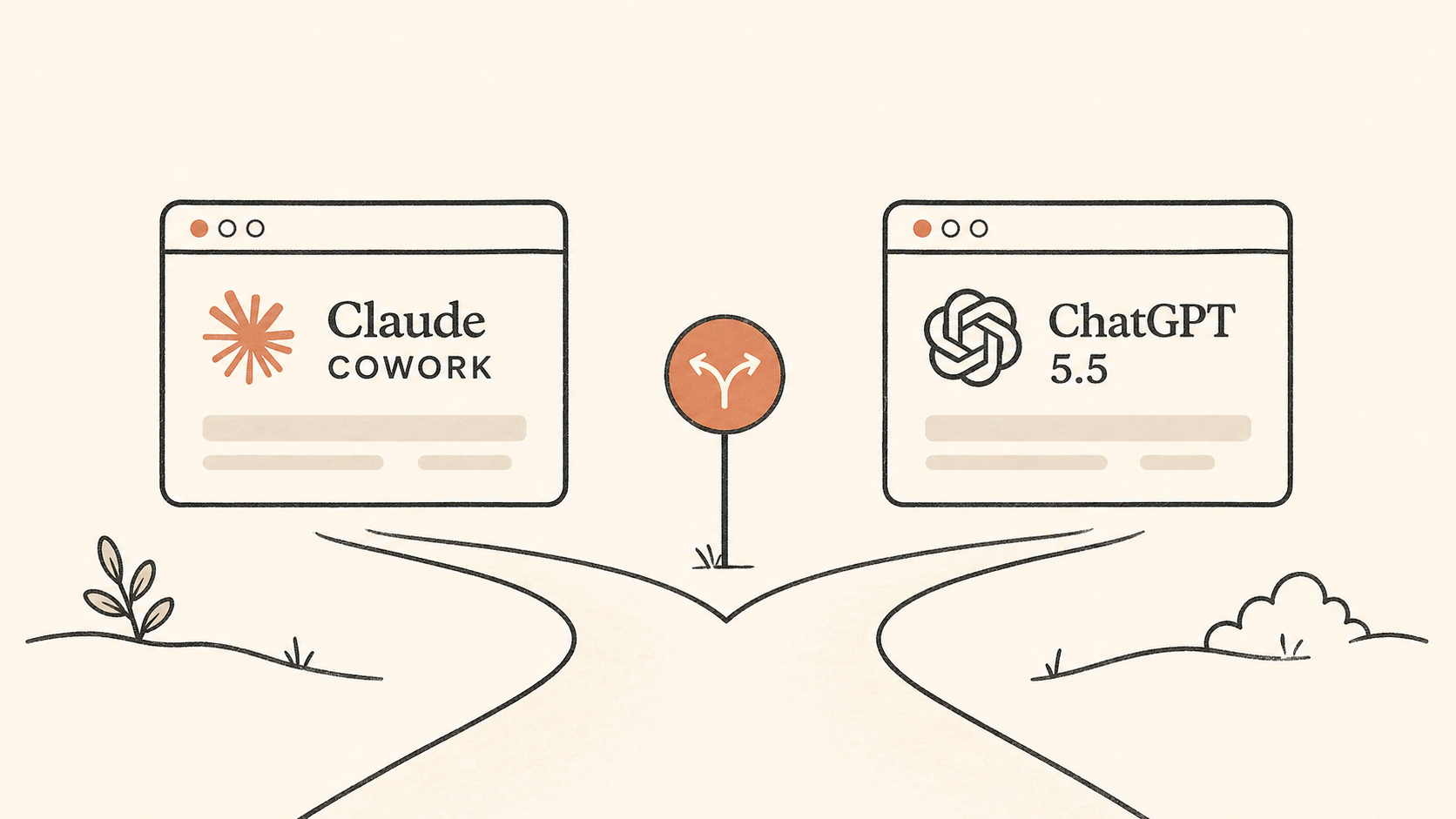 Illustrasjonsbilde til artikkelen: ChatGPT 5.5 er lansert: slik utfordrer den Claude Cowork